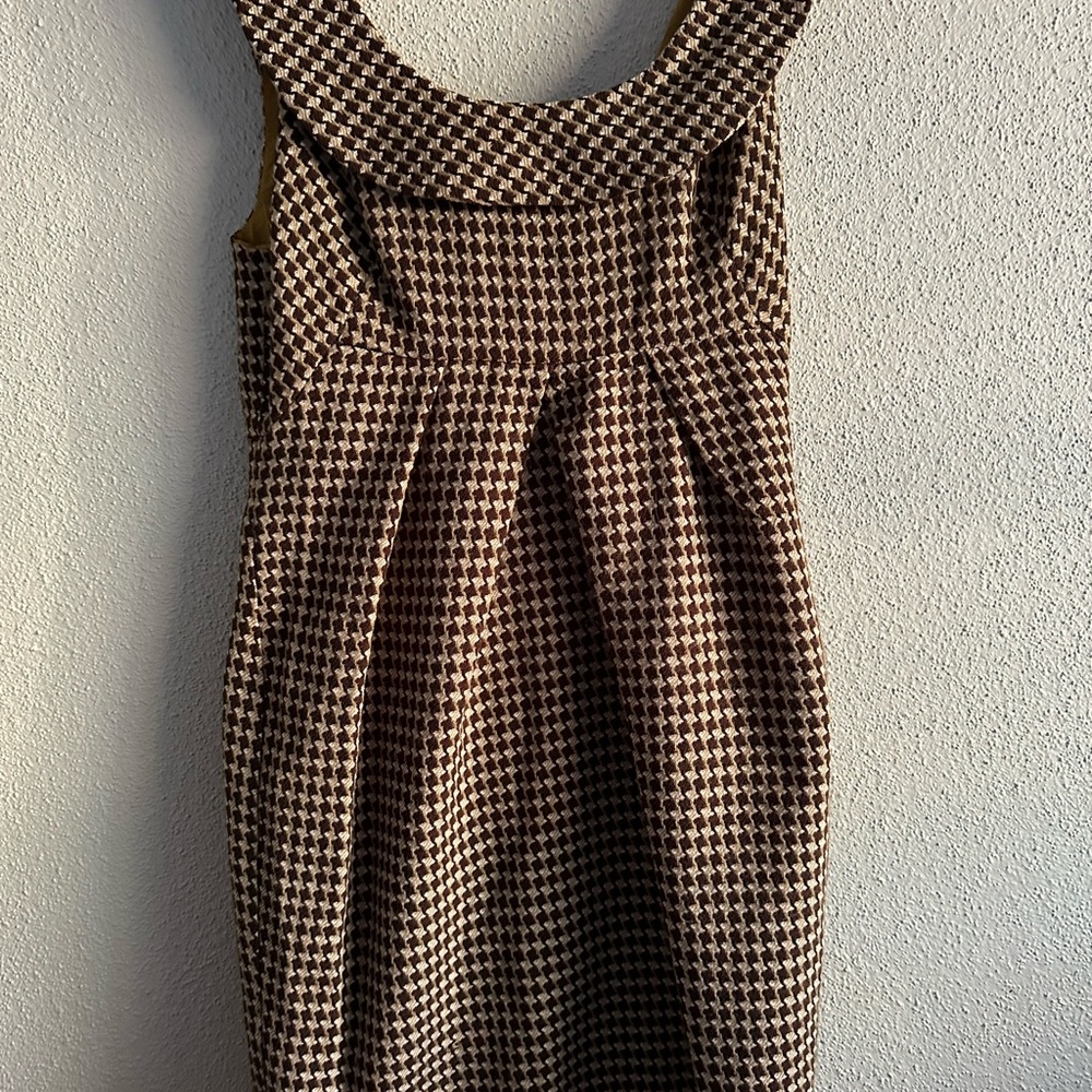 Donna Ricco New York Vintage Sleevless Houndstooth Dress Size 8 - Picture 4 of 4